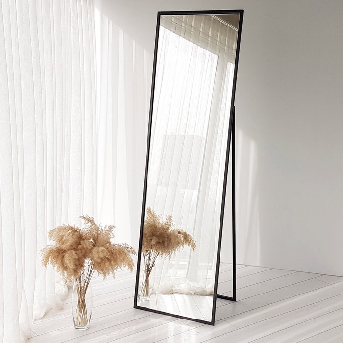Hanah Home Espejo Cheval Cool Ayna Negro 170x50cm